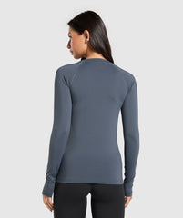 Training Baselayer Long Sleeve Top - Titanium Blue