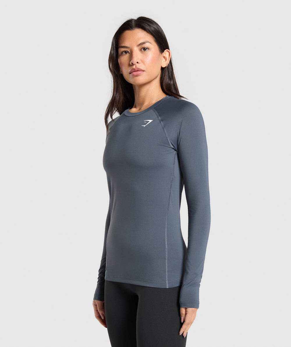 Training Baselayer Long Sleeve Top - Titanium Blue