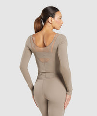 Elevate Long Sleeve Top - Lifestyle Brown