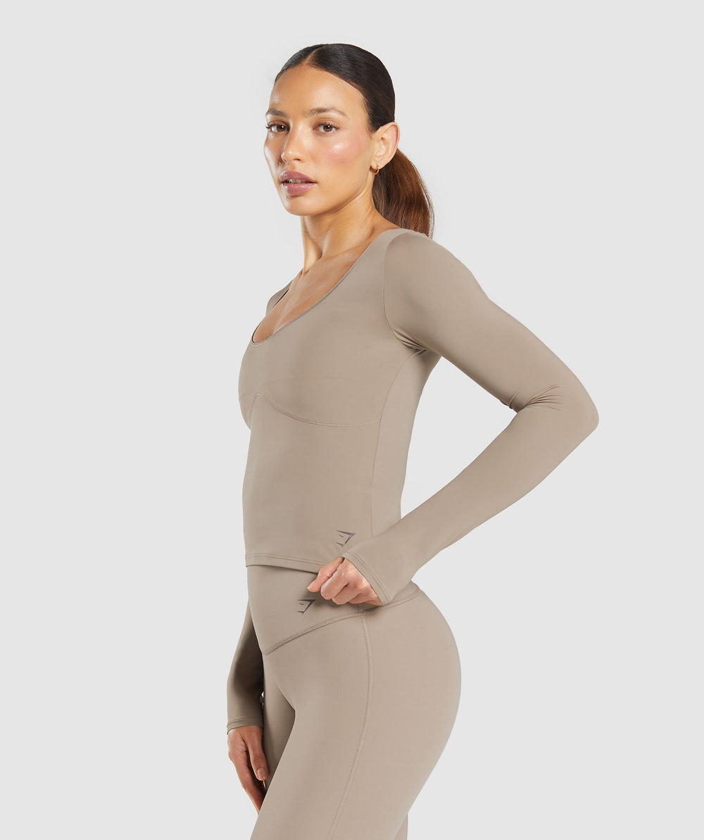 Elevate Long Sleeve Top - Lifestyle Brown
