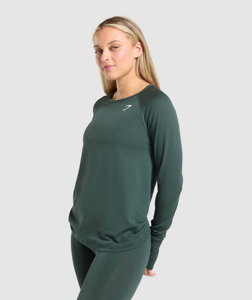 Vital Light Long Sleeve Top - Woodland Green Marl