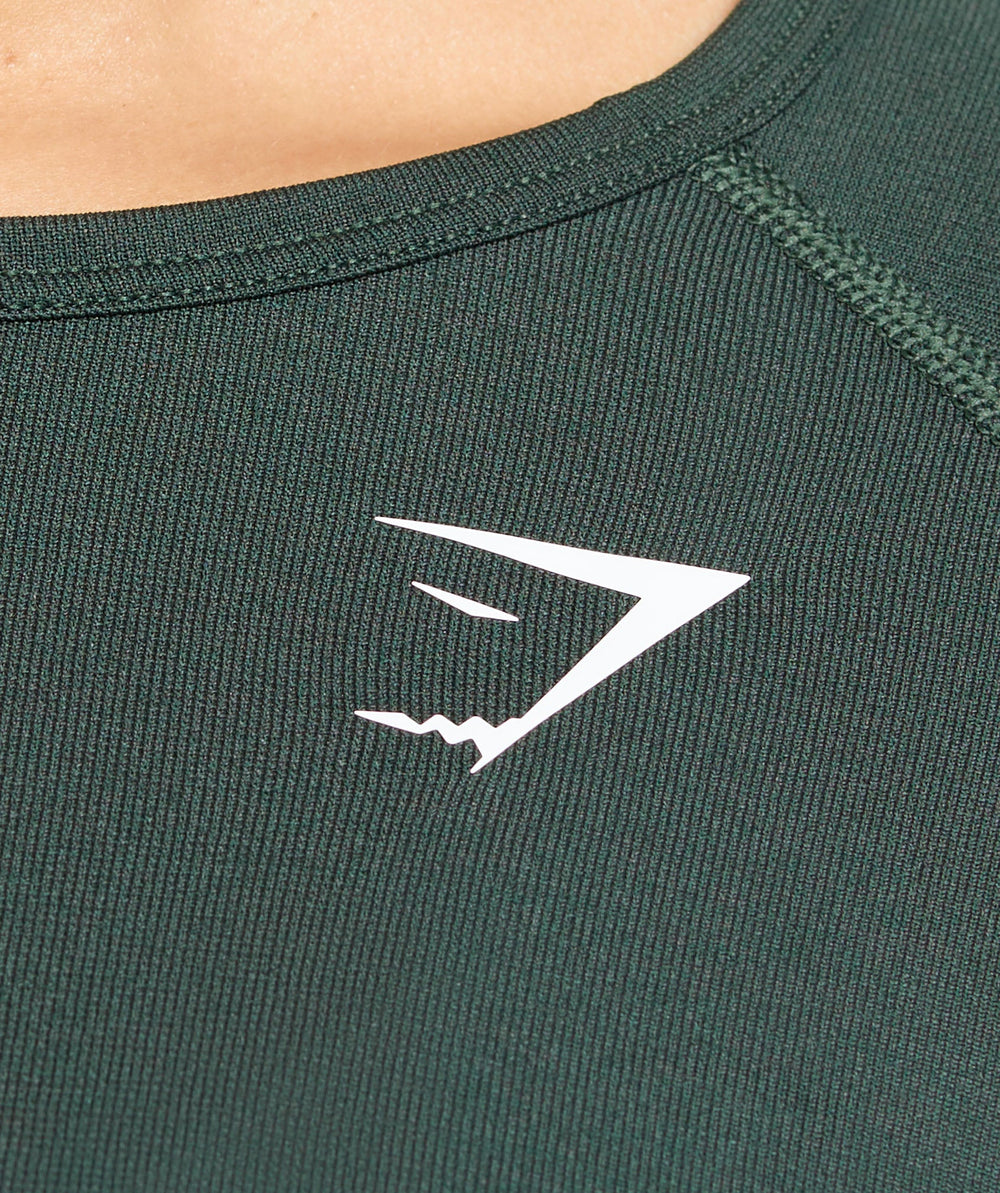 Vital Light Long Sleeve Top - Woodland Green Marl