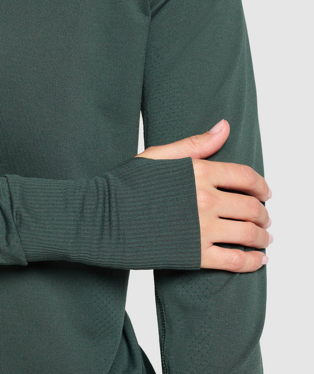 Vital Light Long Sleeve Top - Woodland Green Marl