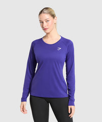 Training Long Sleeve Top  - Cobalt Purple