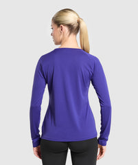 Training Long Sleeve Top  - Cobalt Purple