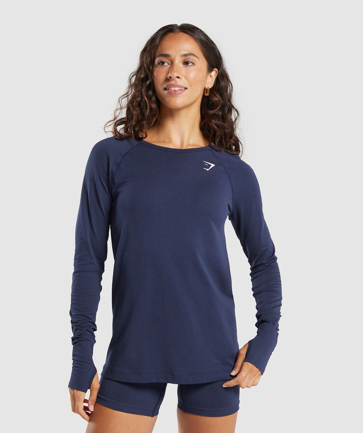 Vital Light Long Sleeve Top - Heavy Blue/ Marl