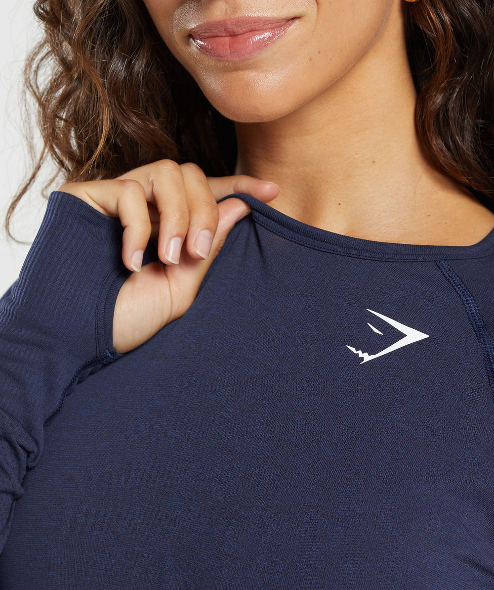 Vital Light Long Sleeve Top - Heavy Blue/ Marl