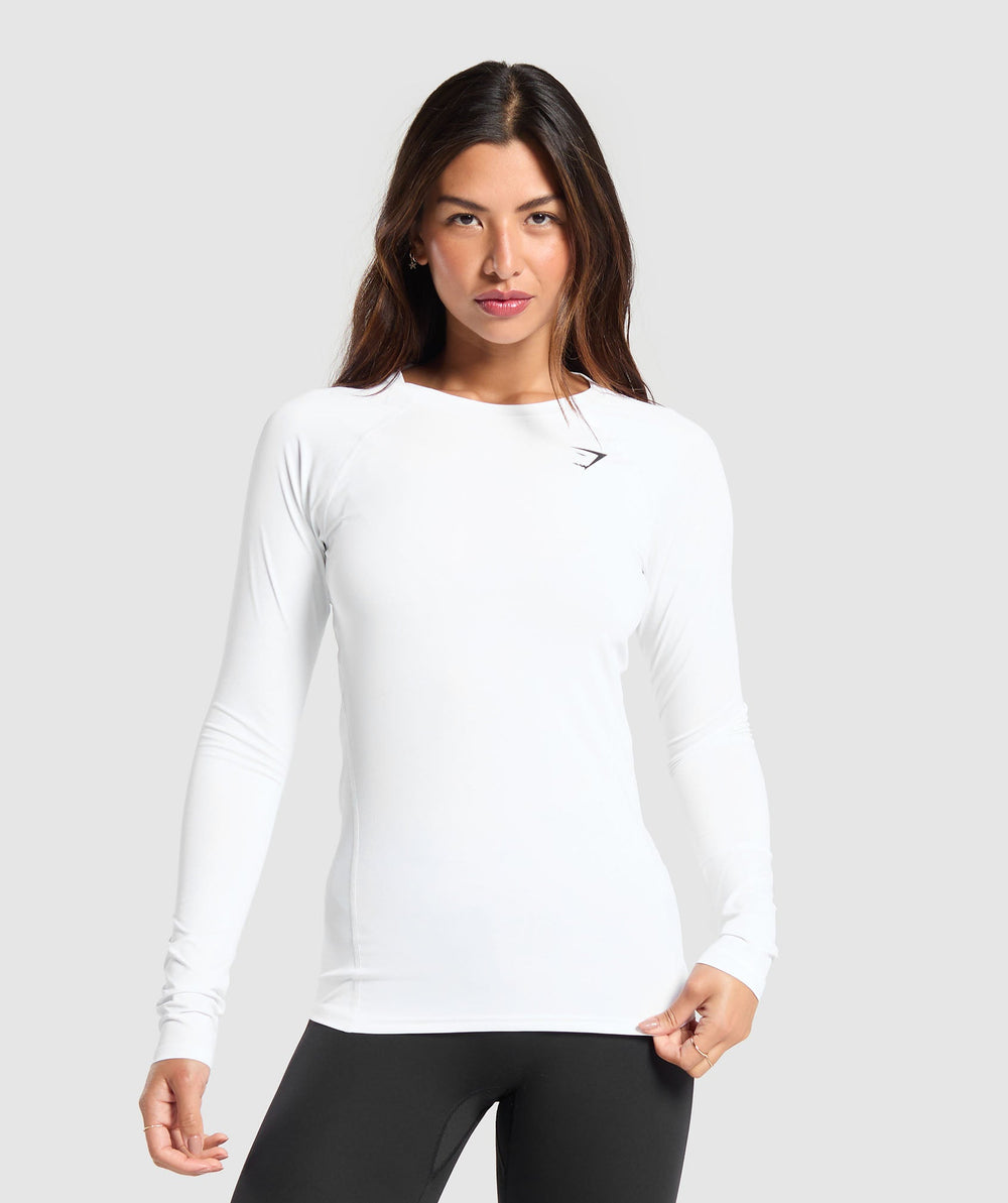 Training Baselayer Long Sleeve Top - White