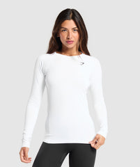 Training Baselayer Long Sleeve Top - White