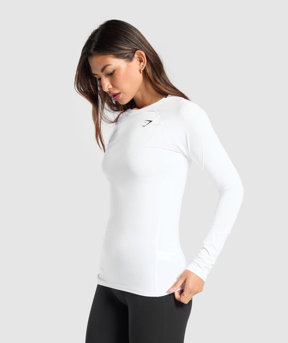 Training Baselayer Long Sleeve Top - White
