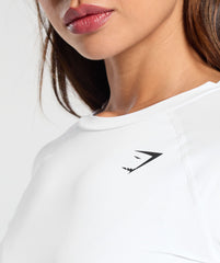 Training Baselayer Long Sleeve Top - White