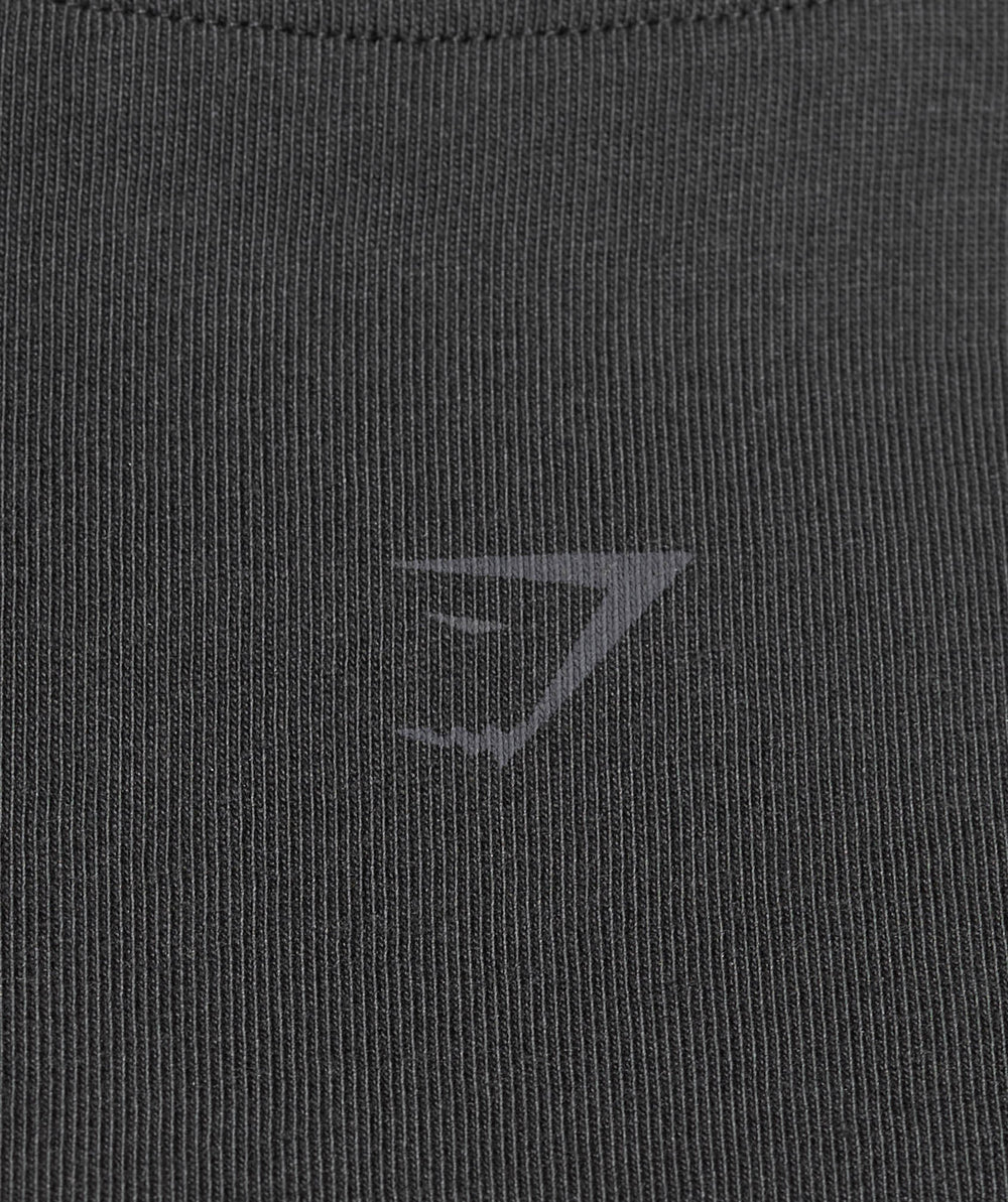 Wordmark Graphic Long Sleeve Top - Black