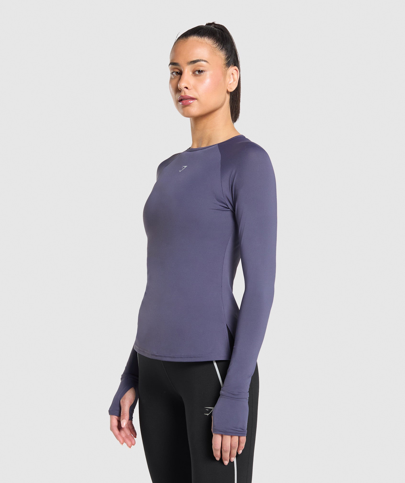 Running Long Sleeve Top - Weighted Purple