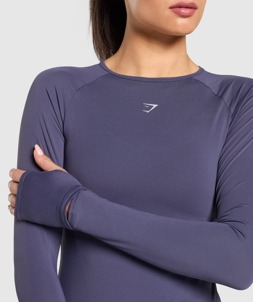 Running Long Sleeve Top - Weighted Purple