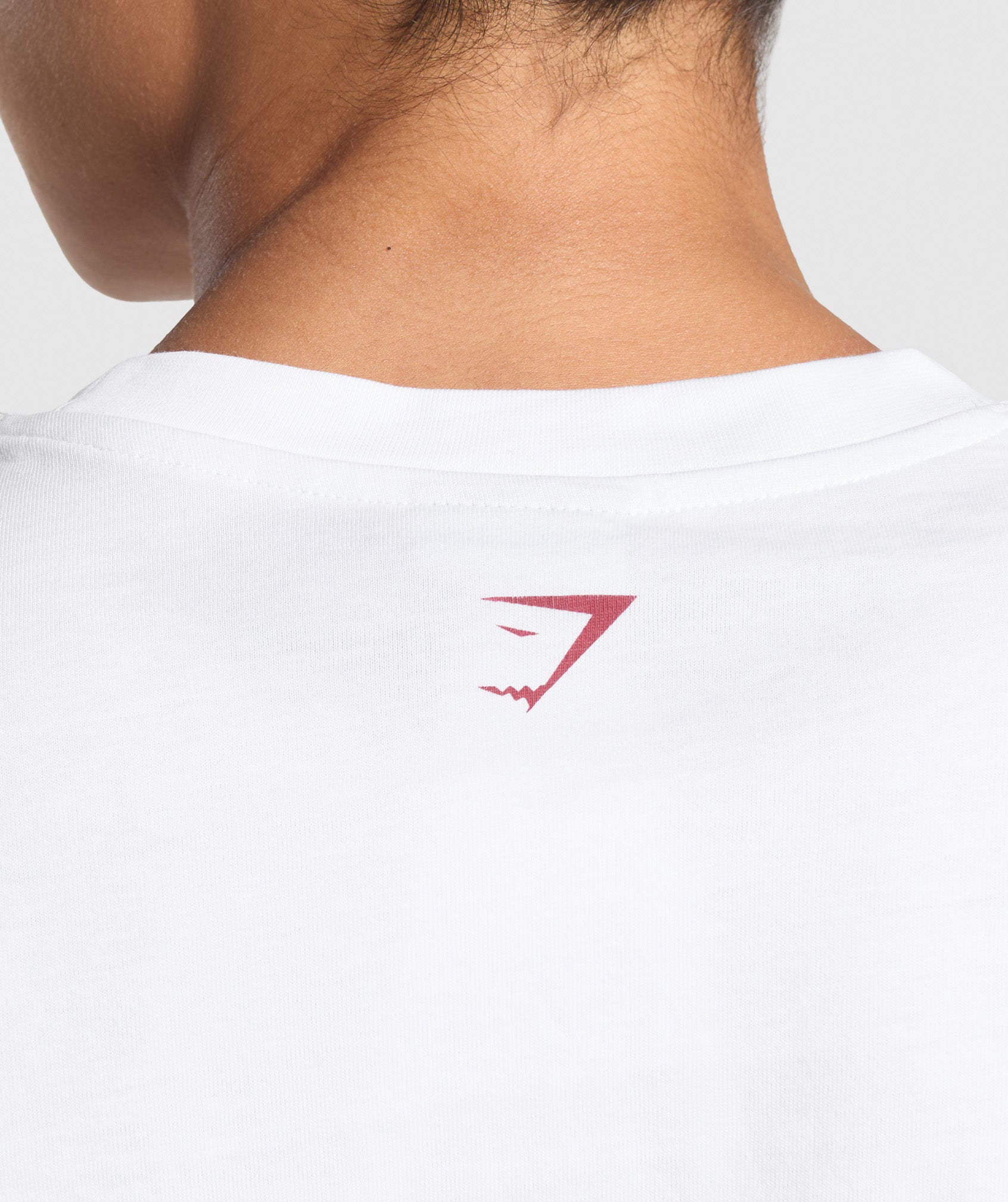 Lifting Essentials Graphic Long Sleeve Top - White