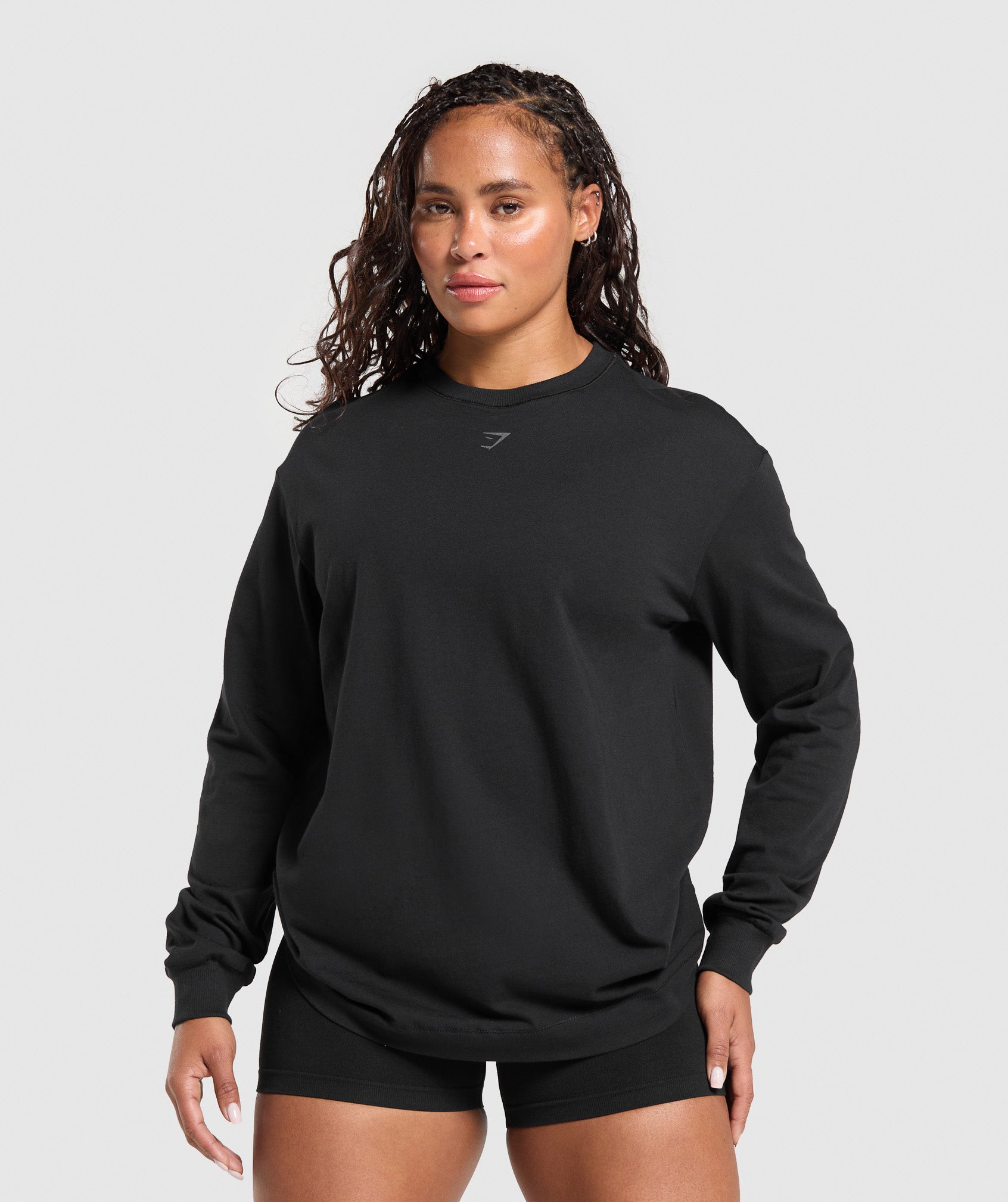 Gritty Muscle Mommy Long Sleeve Top - Black