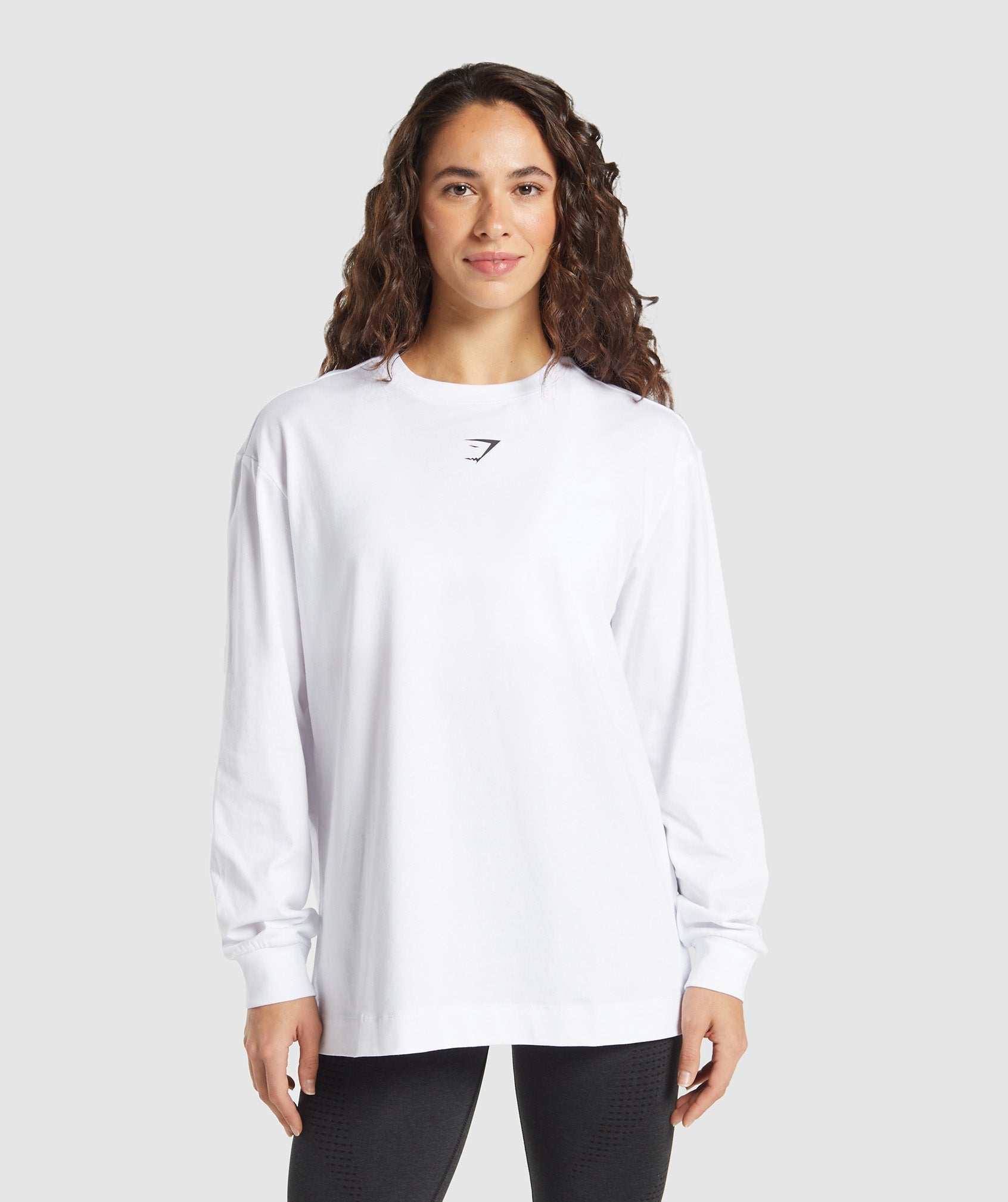 Fraction Long Sleeve T-Shirt - White
