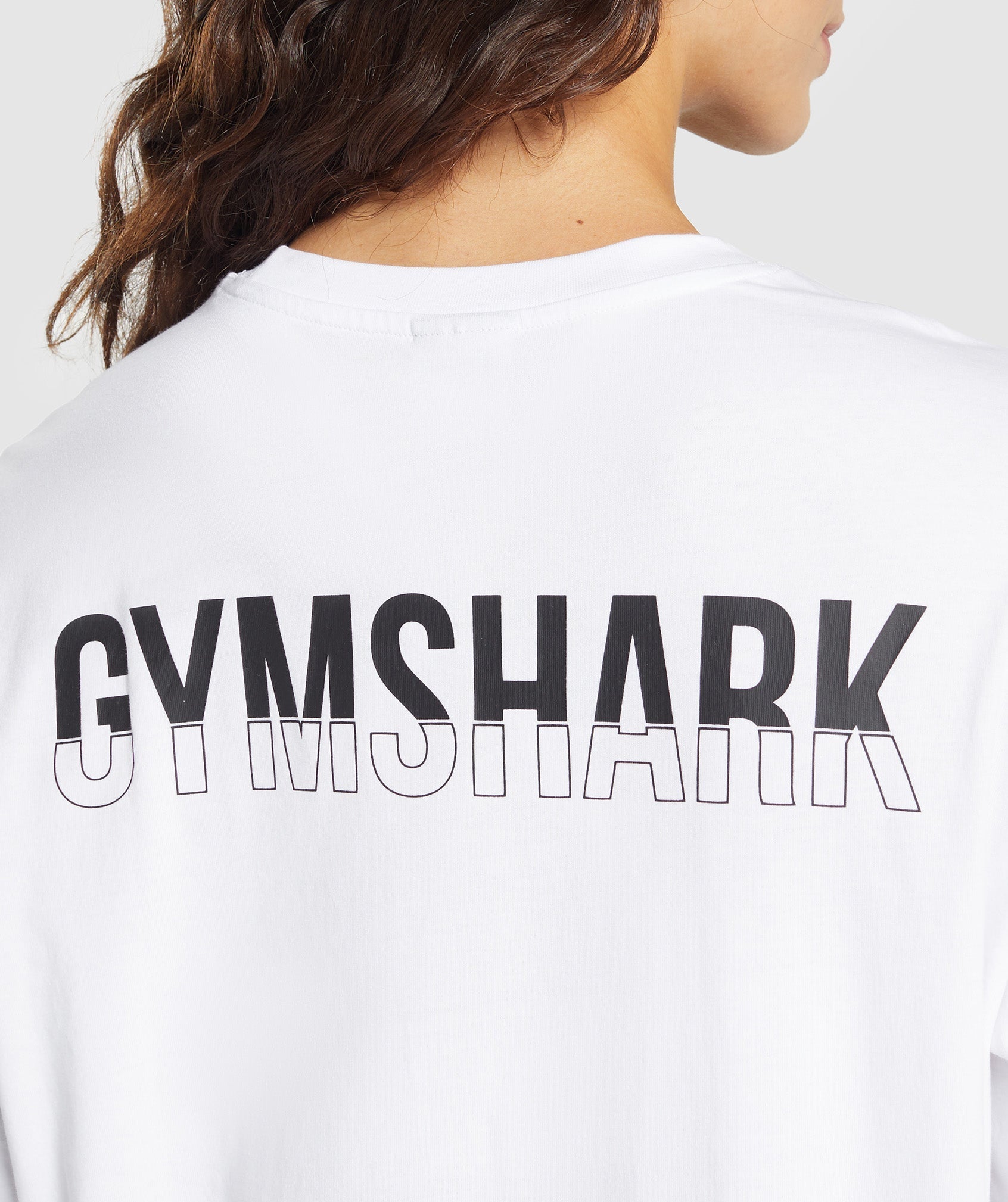 Fraction Long Sleeve T-Shirt - White