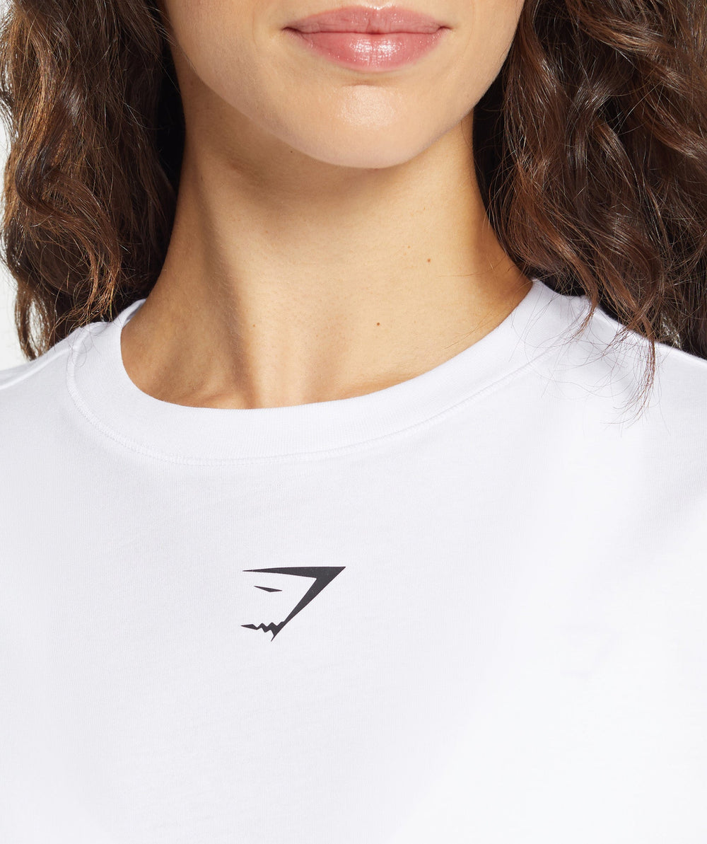 Fraction Long Sleeve T-Shirt - White