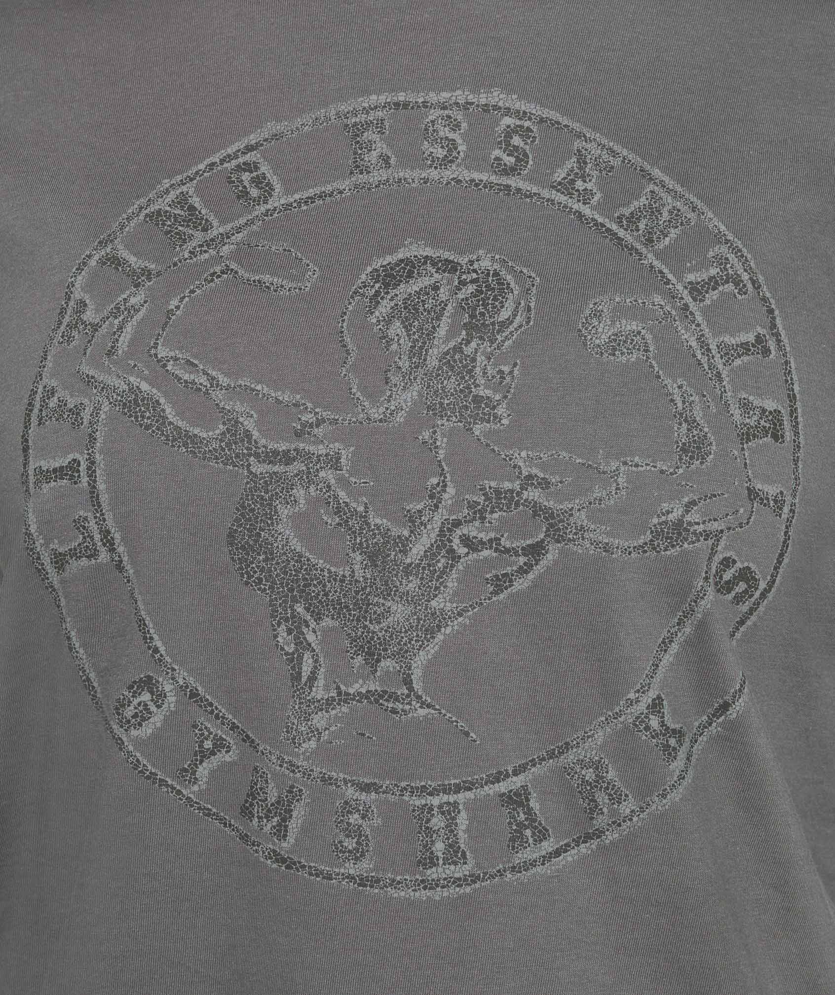 Back Gains Graphic Long Sleeve Top - Graphite Grey