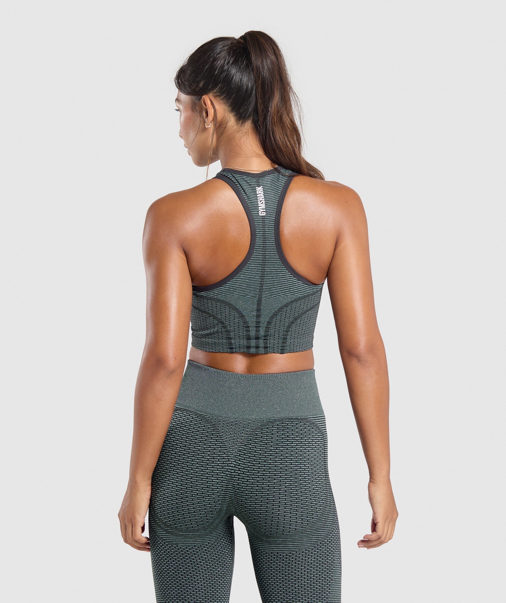 Sport Seamless Cropped Tank - Victory Green/Discipline Green