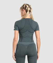 Sport Seamless Midi Top - Victory Green/Discipline Green