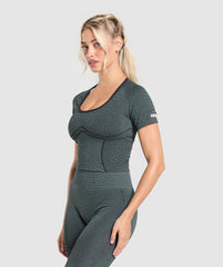 Sport Seamless Midi Top - Victory Green/Discipline Green