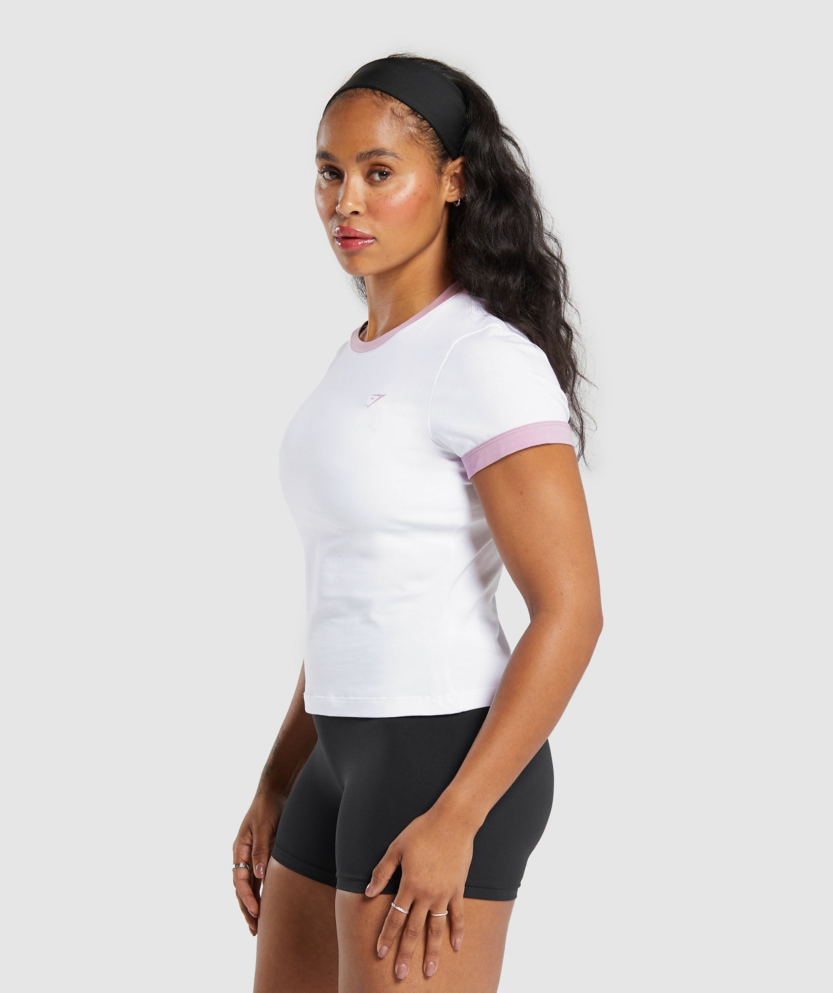 Lifting Baby T-Shirt - White/Warm Lilac