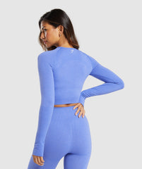 Vital Crop Top - Lift Blue Marl