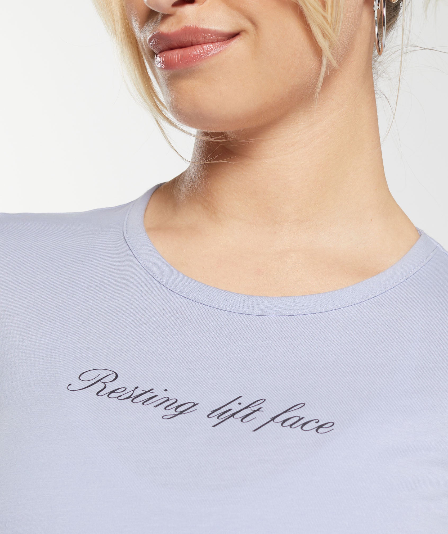 Tattoo Midi Long Sleeve T-Shirt - Silver Lilac