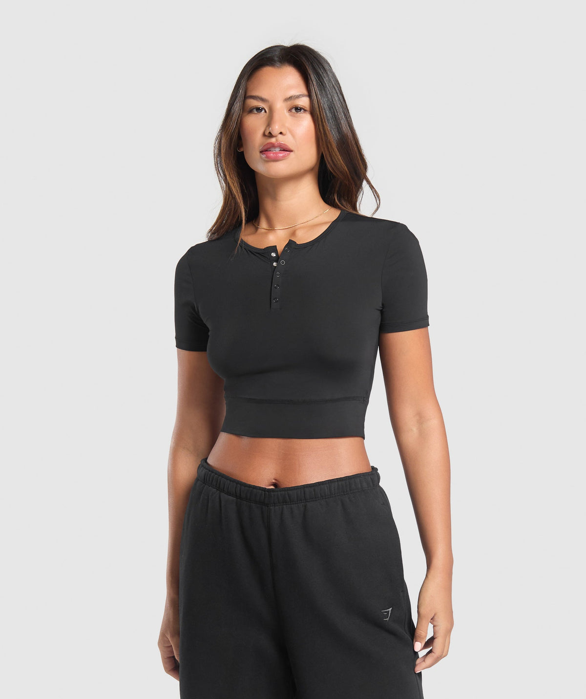 Rest Day Buttery Soft Midi Top - Black