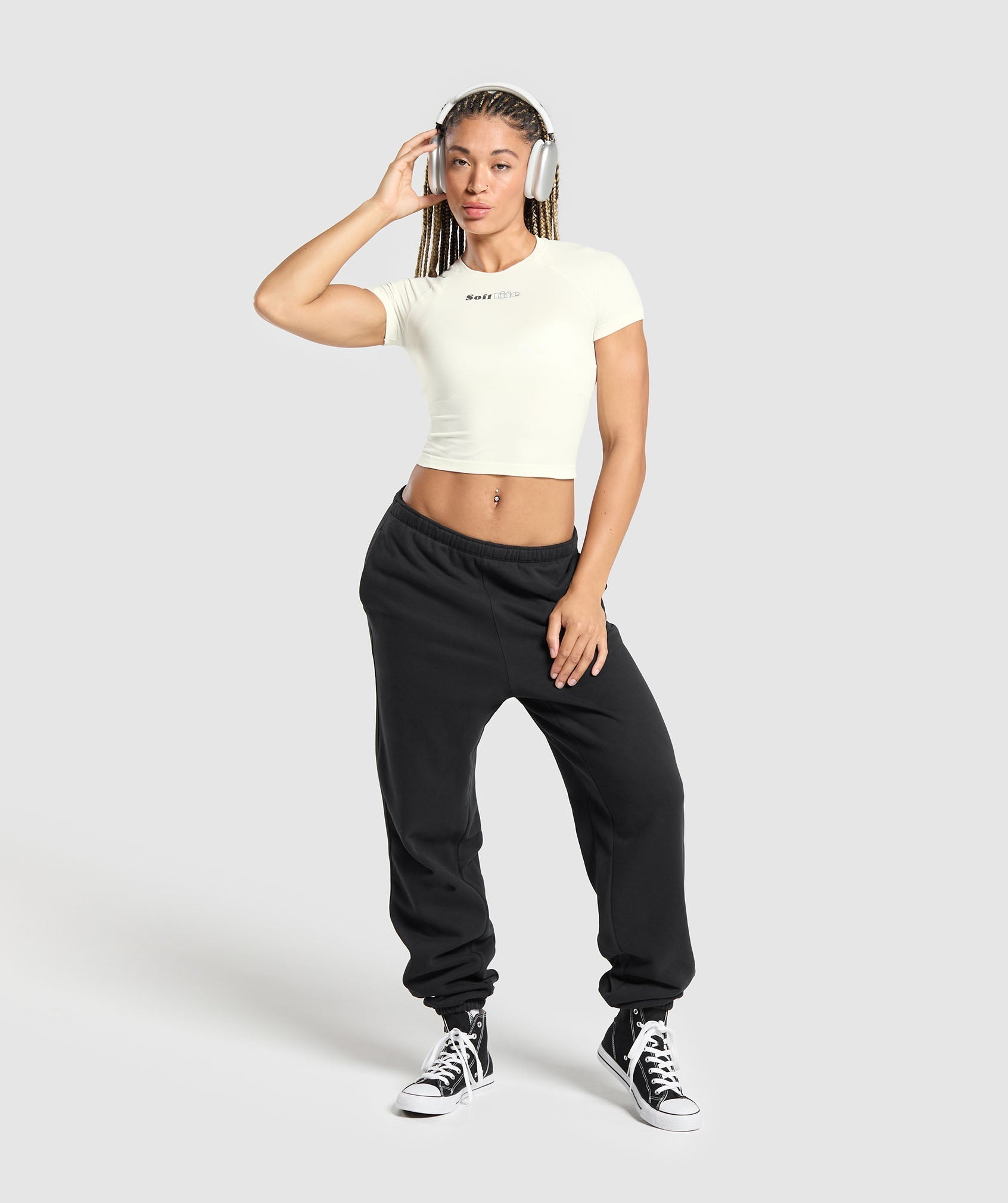 Soft Life Baby Tee - Soft White