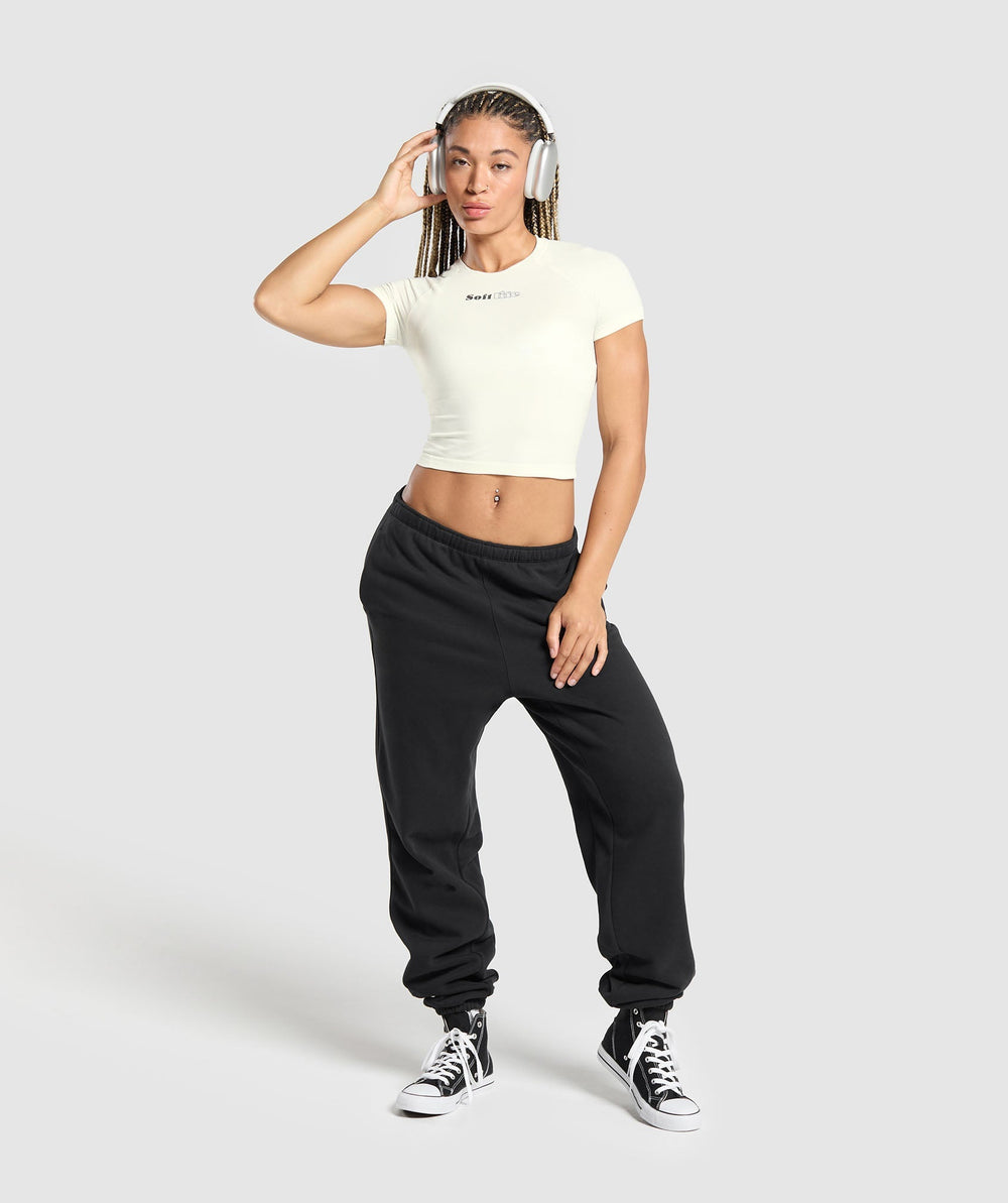 Soft Life Baby Tee - Soft White