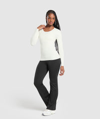 Rest Day Luxe Long Sleeve Top - Soft White