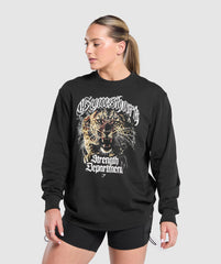 Strength Department Animal Long Sleeve T-Shirt - Black