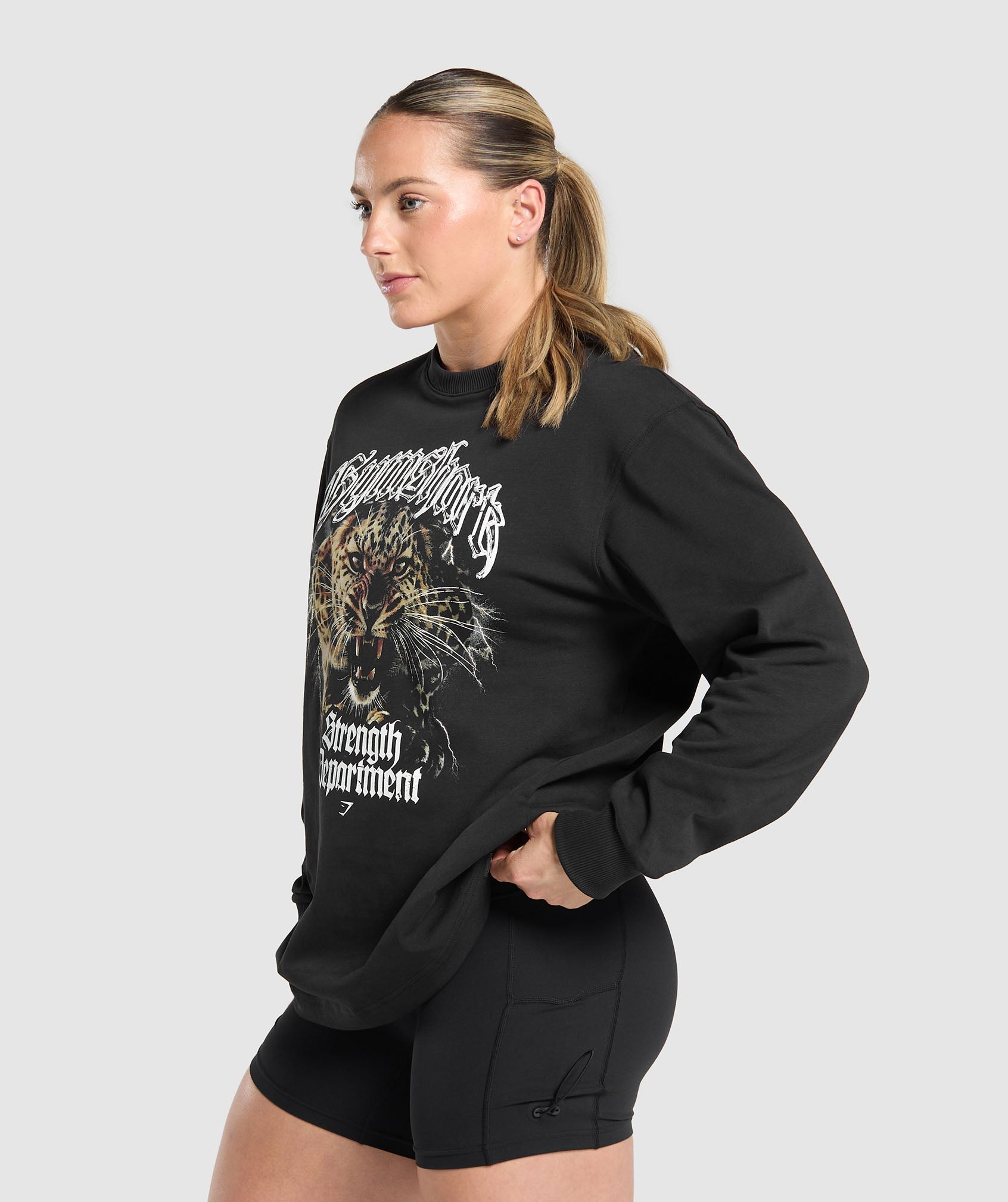 Strength Department Animal Long Sleeve T-Shirt - Black