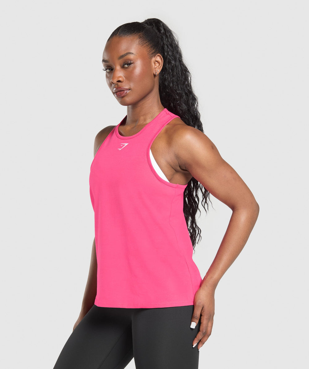Lifting Essential Cotton Tank - Freak Out Pink