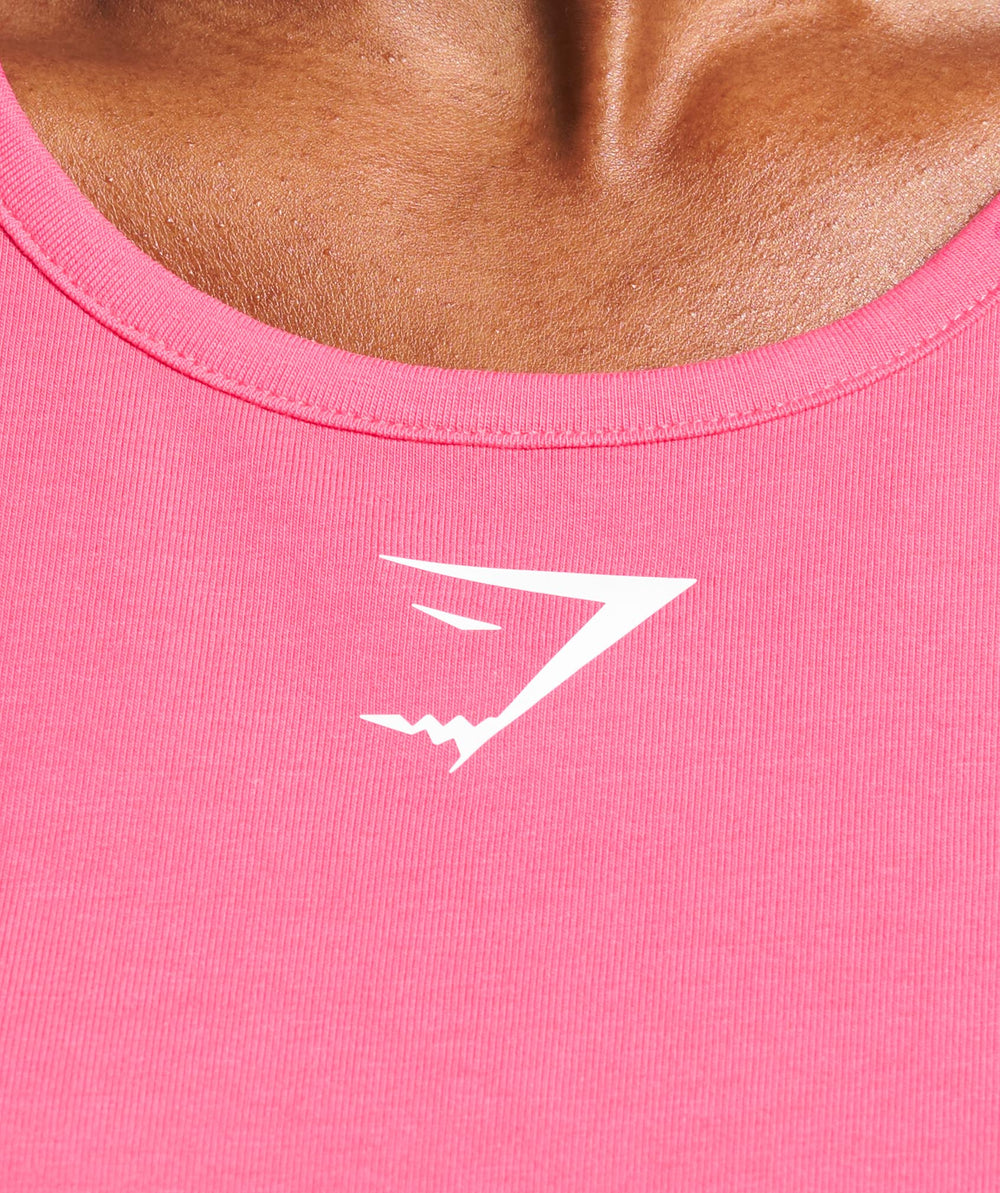 Lifting Essential Cotton Tank - Freak Out Pink