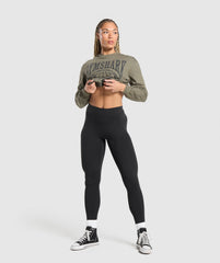 Strength In Numbers Long Sleeve Top - Base Green