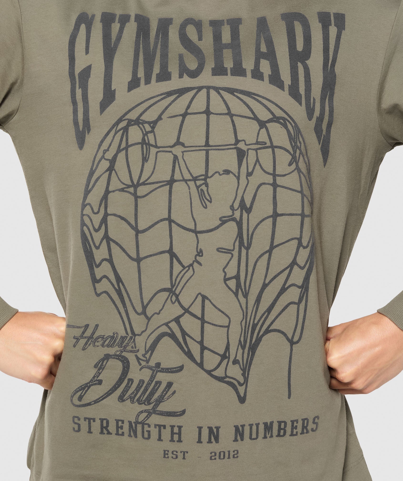 Strength In Numbers Long Sleeve Top - Base Green