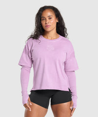 Premium Legacy Washed 2-in-1 Long Sleeve - Warm Lilac