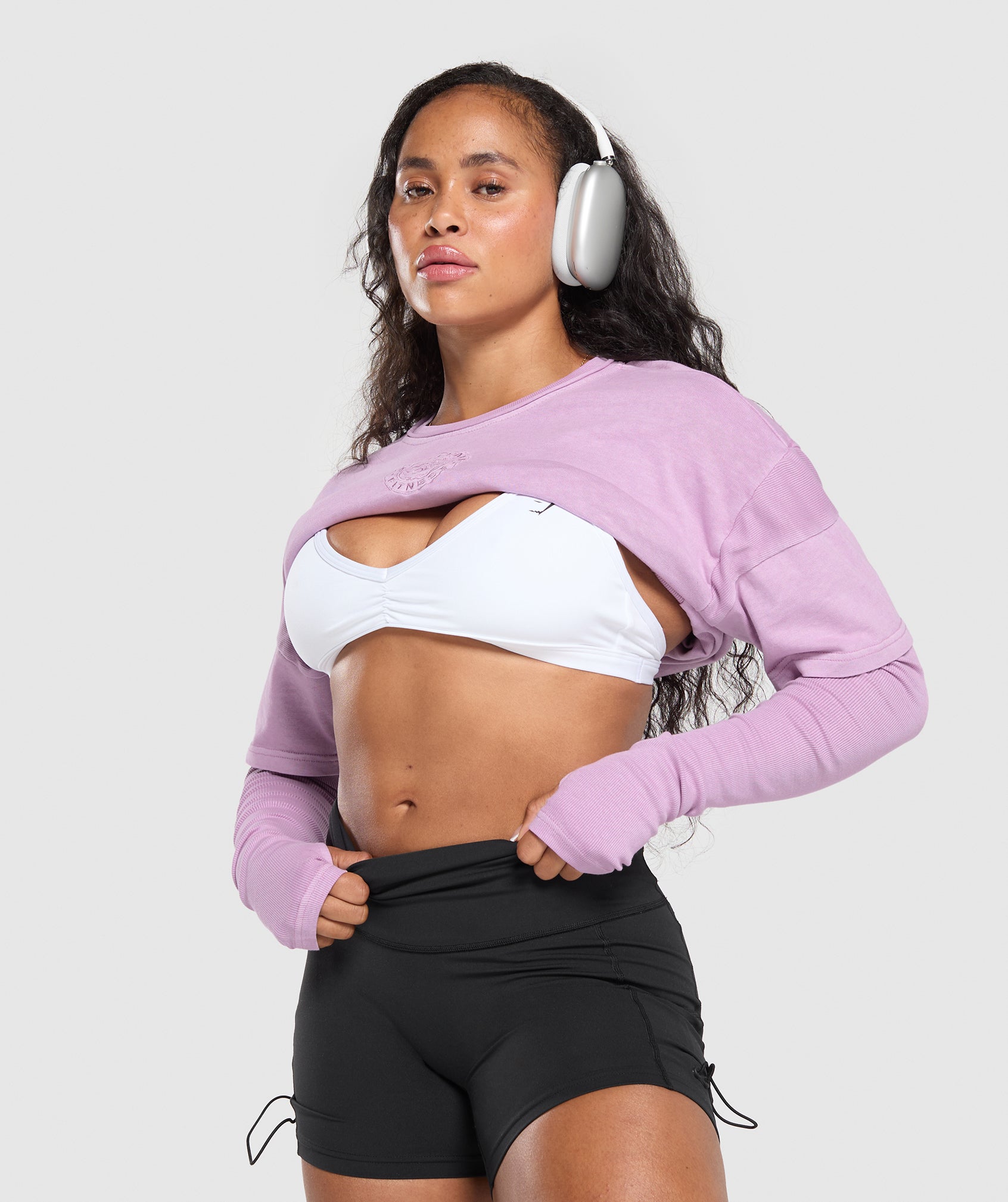 Premium Legacy Washed 2-in-1 Long Sleeve - Warm Lilac