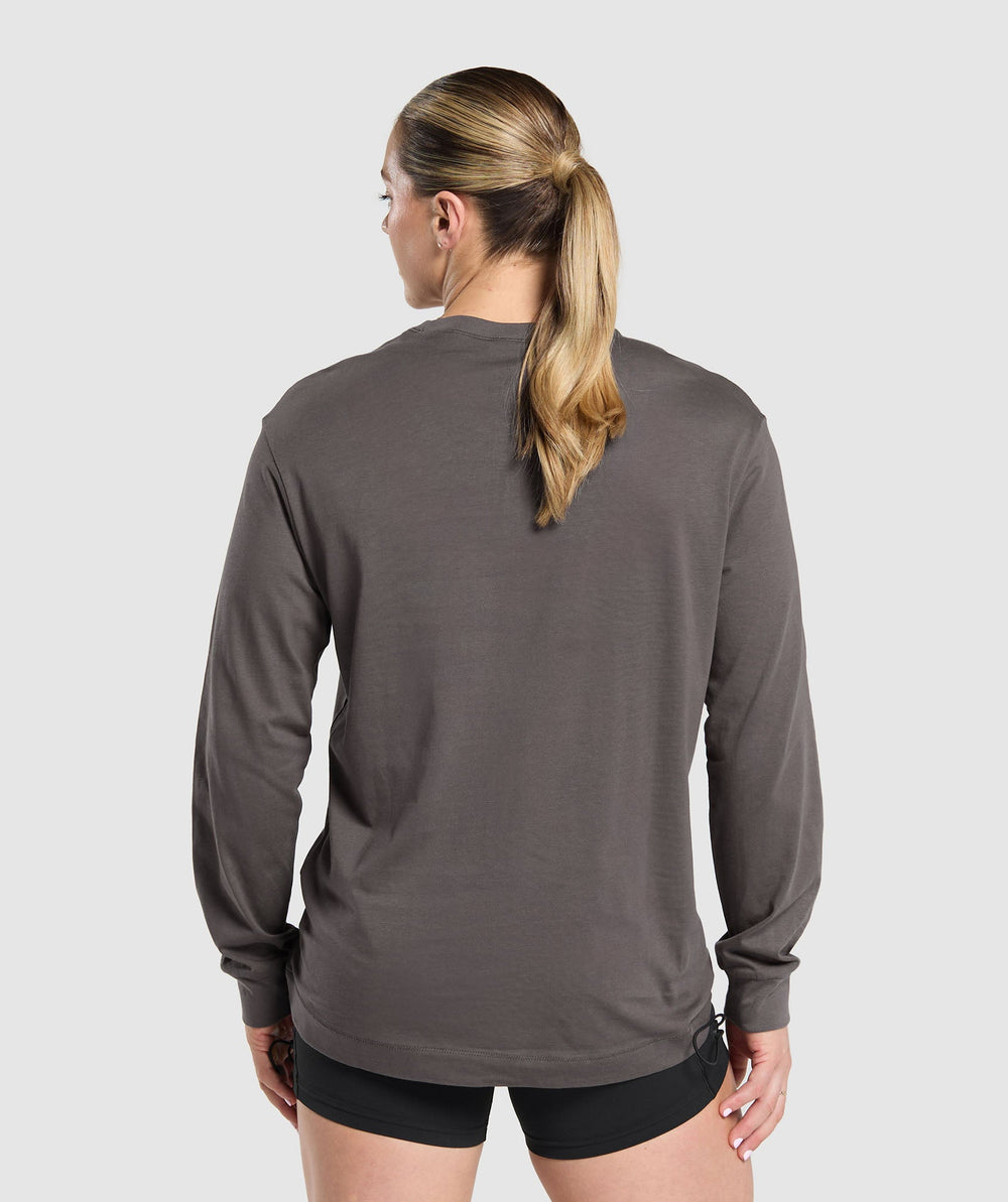 Lifting Essentials Long Sleeve Top - Greyed Purple