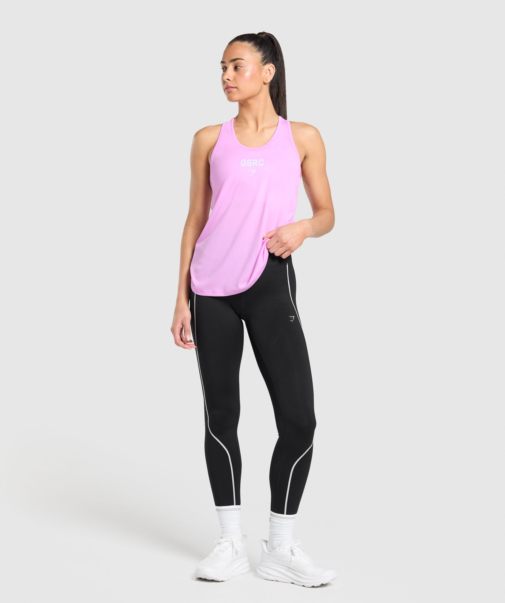 Run Club Graphic Tank - Sour Pink