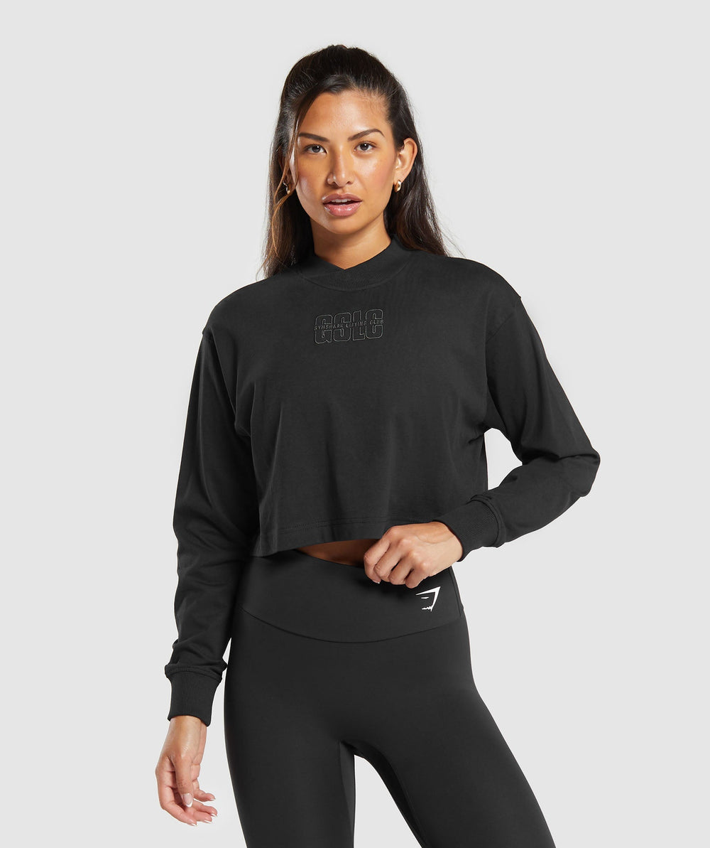 Outline Oversized Top - Black