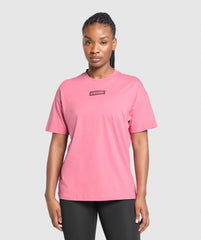 Block Oversized T-Shirt - Sunset Pink