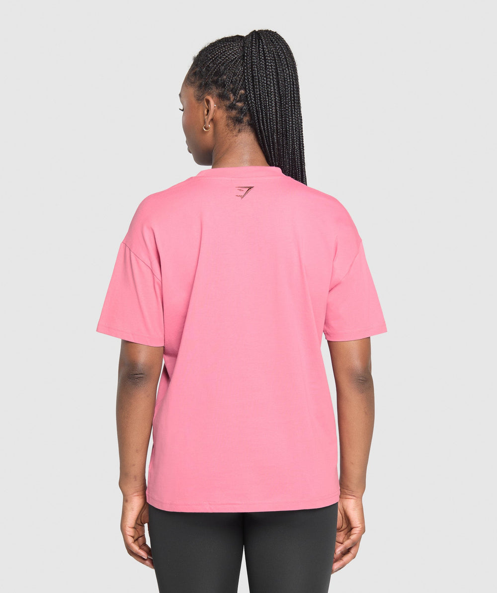 Block Oversized T-Shirt - Sunset Pink