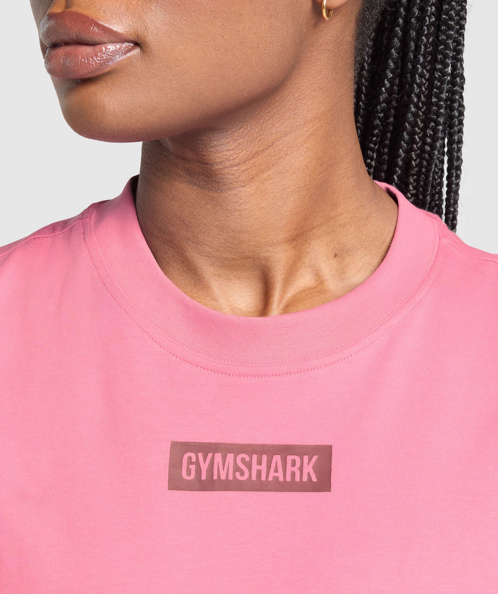 Block Oversized T-Shirt - Sunset Pink