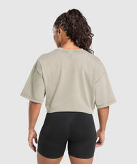 GSLC Graphic Oversized T-Shirt - Brown