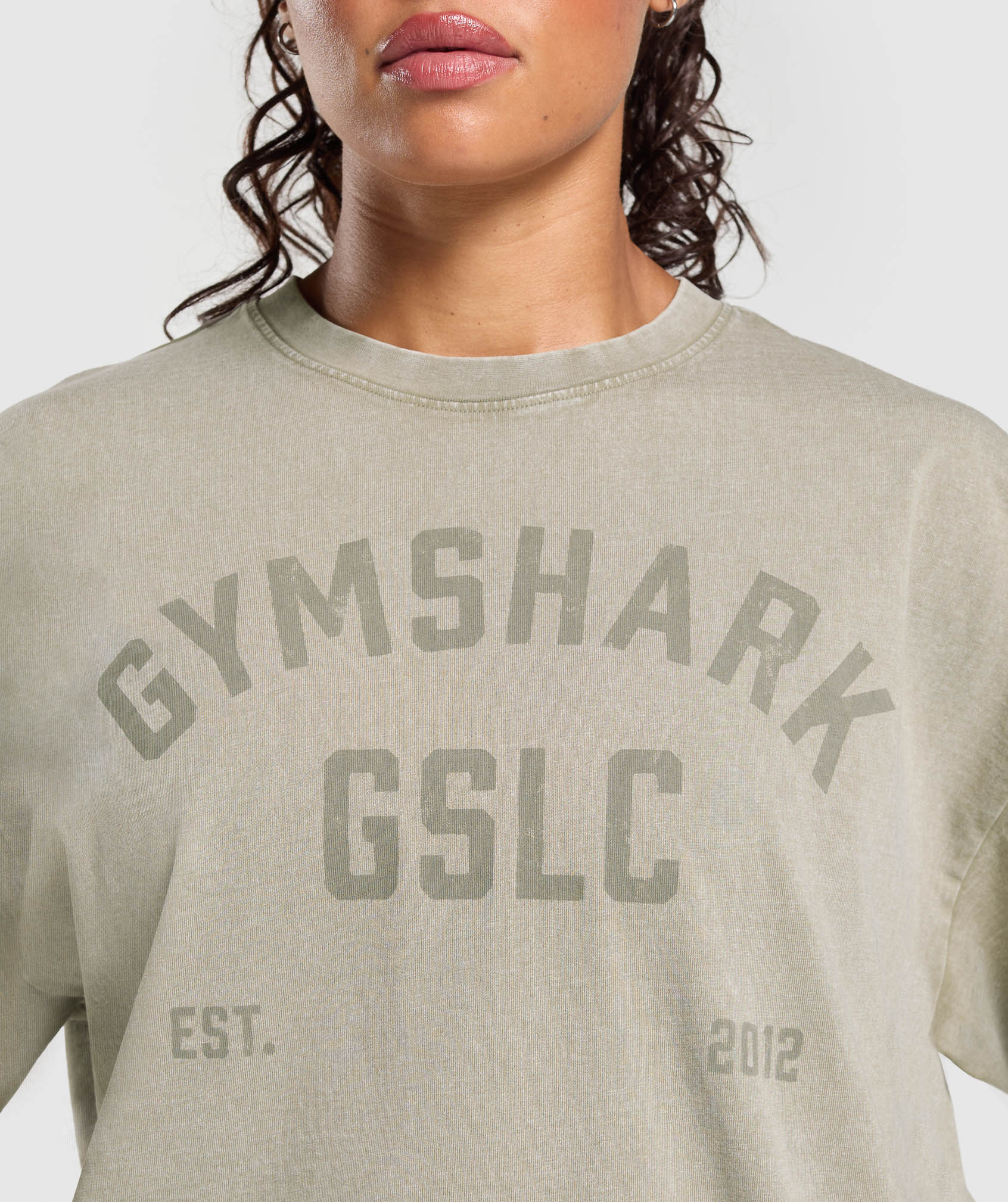 GSLC Graphic Oversized T-Shirt - Brown